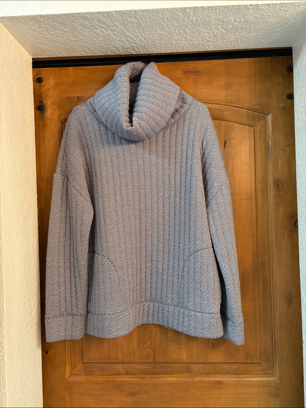 GAP Light Gray Ribbed Cowl Neck Sweater